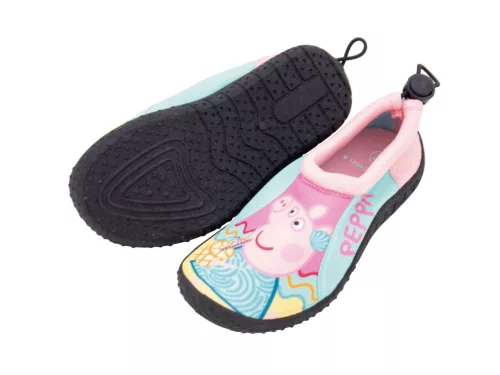 Peppa malac gyerek vízicipő – rózsaszín és mentazöld, csúszásmentes talppal (28)