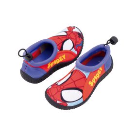 Spidey gyerek vízicipő – Pókember mintás, piros-kék, csúszásmentes talppal (34)