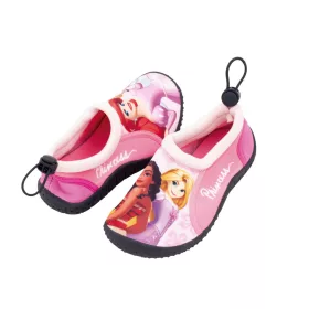 Gyerek vízicipő Disney hercegnőkkel – Moana és Aranyhaj mintával, rózsaszín