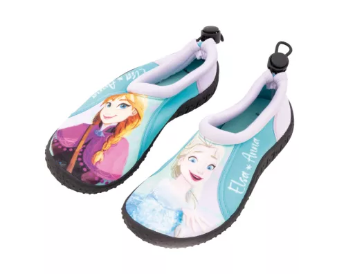 Gyerek vízicipő Jégvarázs mintával – Anna és Elza, kék