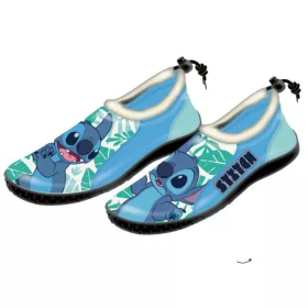 Gyerek vízicipő Stitch mintával – világoskék, trópusi mintás-34
