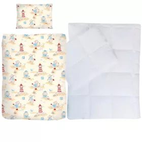 Világítotornyos ovis ágynemű szett