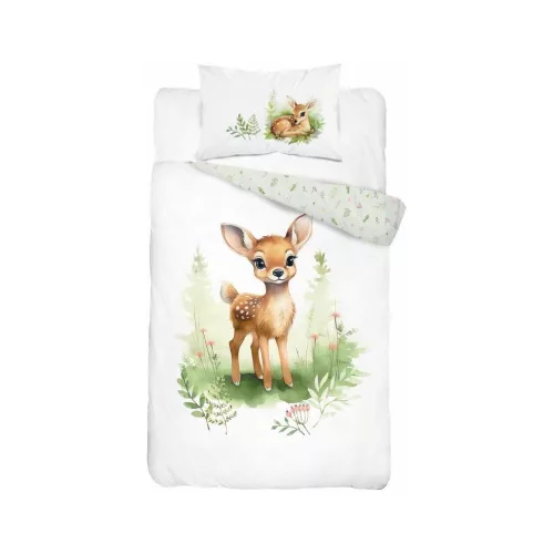 Őzikés bambuszos ovis ágynemű szett