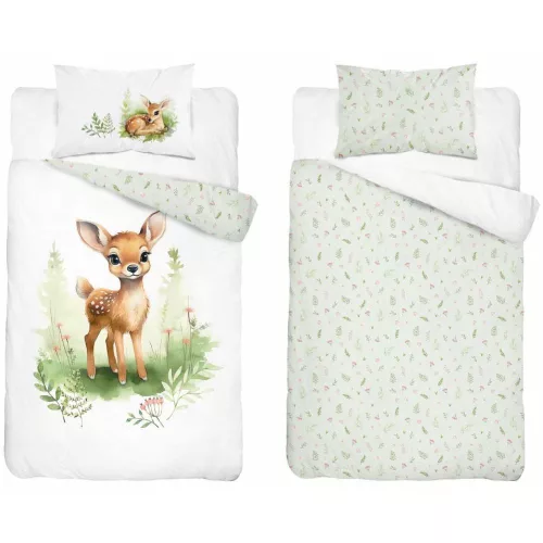 Őzikés bambuszos ovis ágynemű