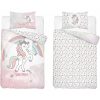 Unikornis ovis ágynemű – Unicorn's Power 2, szivárványos, kislányos 100% pamut ágyneműhuzat