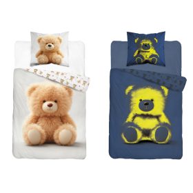 Foszoreszkáló Teddy maci ágynemű