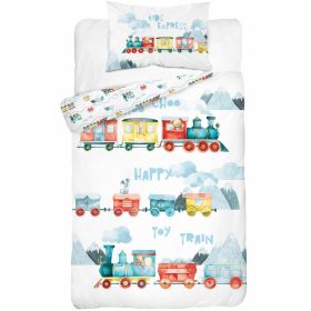 Vonatos ovis ágynemű (happy toy train)