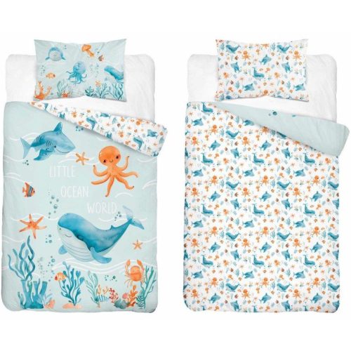 Óceános ovis ágynemű (90x120 cm)
