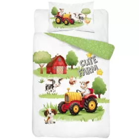 Farmos traktoros ovis ágynemű (Cute farm)