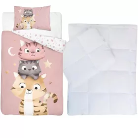 Cicabarátok ovis ágynemü szett (mályva)