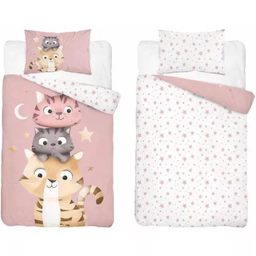 Cicabarátok ovis ágynemü szett (mályva)