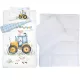 Traktoros ovis ágynemű szett 100x135+40x60 cm pamut