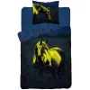 Foszforeszkáló lovas ágynemű – 100% pamut , 140x200+70x80cm 