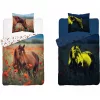 Foszforeszkáló lovas ágynemű – 100% pamut , 140x200+70x80cm 