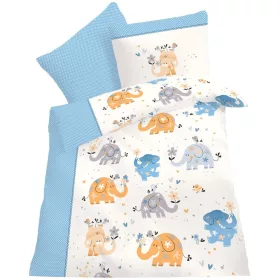 Elefántos kismadaras ovis ágynemű