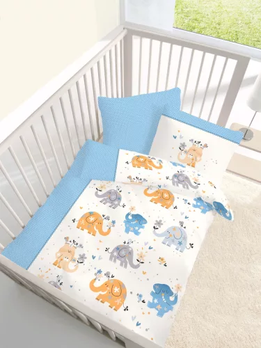 Elefántos kismadaras ovis ágynemű