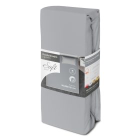 90x200cm szürke jersey gumis lepedő (+25cm)