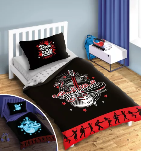 Foszforeszkáló Rock and Roll ágynemű