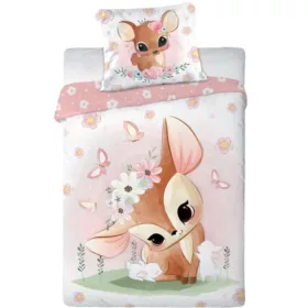 Őzikés ovis ágynemű (virágok)