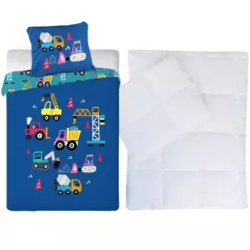 Munkagépes ovis ágynemű szett (blue)