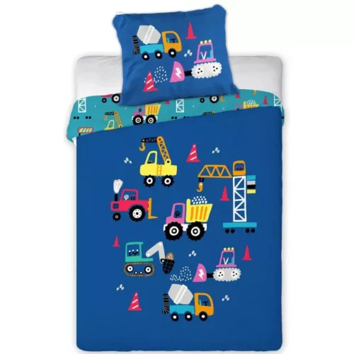 Munkagépes ovis ágynemű szett (blue)