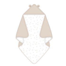 Baby Best Little Bear kapucnis babatakaró 80x80 cm – pamut fürdőlepedő újszülötteknek