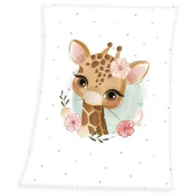 Zsiráfos gyerekpléd (virág)