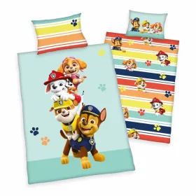 Mancs őrjárat ovis ágynemű (színes csíkos)