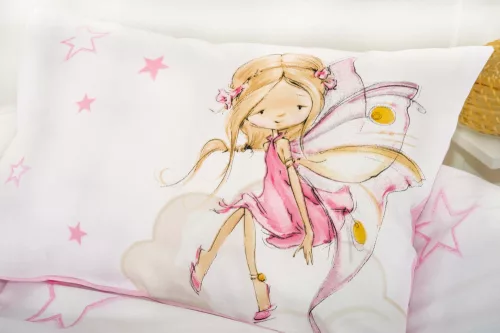 Tündérkés flanel ovis ágynemű szett