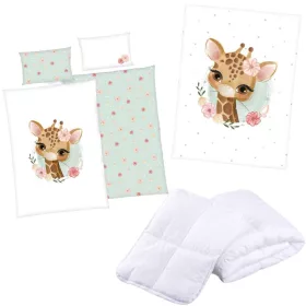 Zsiráfos ovis ágynemű szett virág (kuckó csomag)