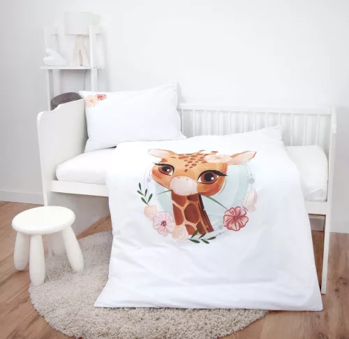 Zsiráfos ovis ágynemű szett virág (kuckó csomag)