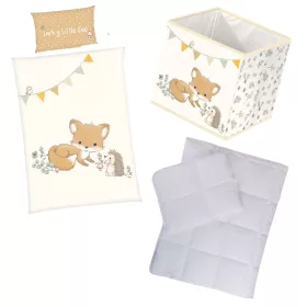 Rókás-sünis ovis ágynemű szett (box)