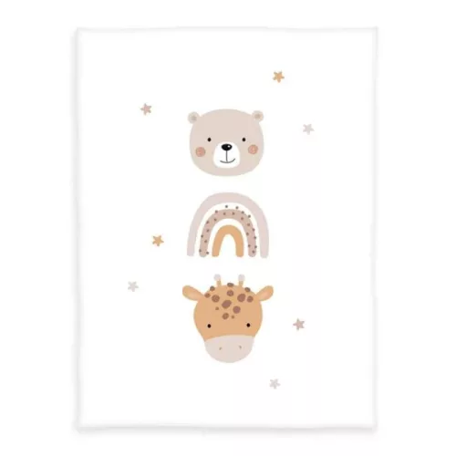 Zsiráfos , macis ovis kuckó csomag – 100% pamut ágyneműhuzat, paplan-párna és pléd egyben