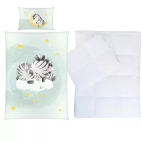 Zebrás ovis ágynemű szett (hold)