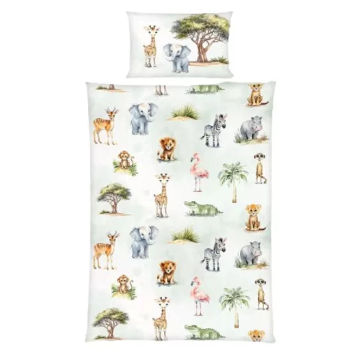 Szafari flanel ovis ágynemű szett