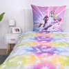 Unicorn Academy Magic ágyneműszett – unikornisos dizájn, 100% pamut, kétoldalas mintával, 140x200 cm paplanhuzat és 70x90 cm párnahuzat, cipzáras záródással, 60°C-on mosható