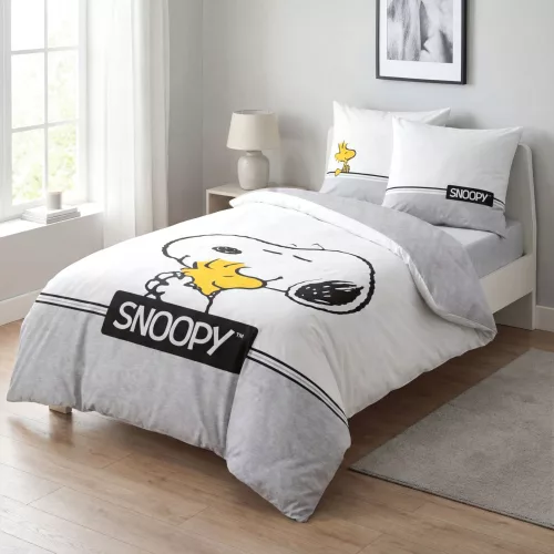 Snoopy ágynemű 100% pamut 135x200+80x80 cm