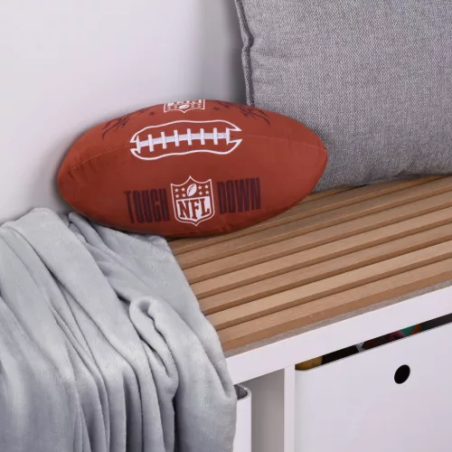 NFL Touch Down párna 36x22 cm 100% poliészter licencelt NFL díszpárna