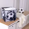 Focilabdás gyerek tárolódoboz – 30x30x30 cm játéktároló fiúknak