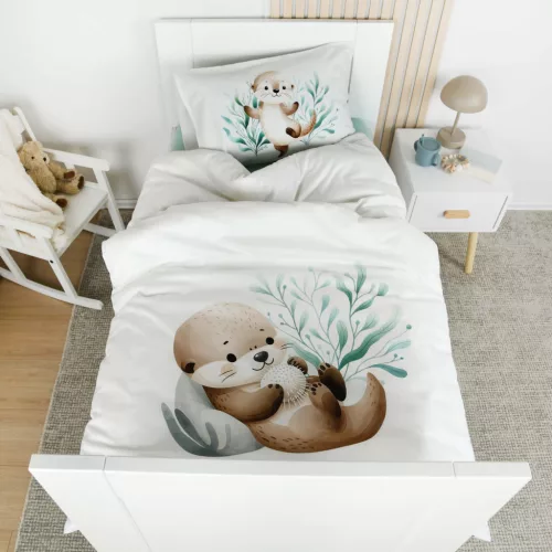 Vidrás ovis kuckó csomag – 100% pamut ágyneműhuzat, paplan-párna és pléd egyben