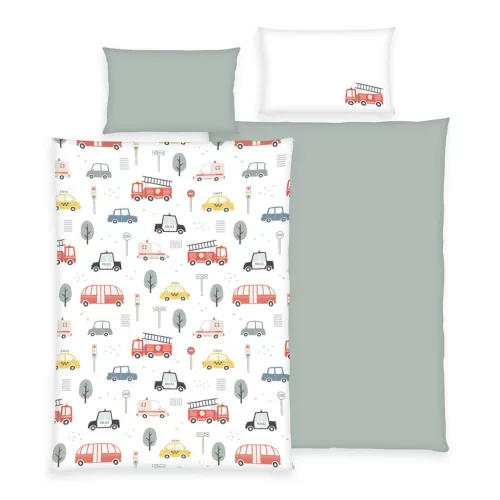 Járművek flanel ovis ágynemű szett