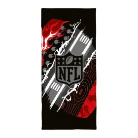 NFL Sport és Fitnesztörölköző 50x110 cm + 15 cm flap – gyorsan száradó, cipzáras zsebbel, 100% poliészter, eredeti NFL dizájn