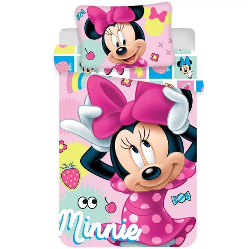 Minnie egér ovis ágynemű szett (szivárvány)