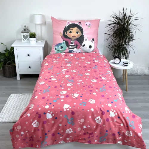 Gabi babaháza ágynemű 140x200+70x90 cm – mesés gyerek ágyneműhuzat 100% pamutból