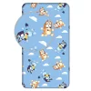 Bluey jersey gumis lepedő 90x200 cm – vidám mintás gyerek lepedő