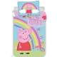 Peppa malac ovis ágynemű (Szivárvány)