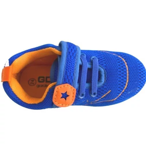 Bébi sportcipő (kék-narancs) 19-es