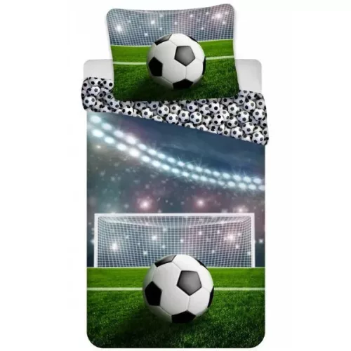 Focis mintás ovis ágyneműszett paplannal, párnával és 30×30×30 cm-es tárolódobozzal – tökéletes választás ovisoknak