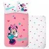Minnie egér ovis ágyneműhuzat szett paplannal és párnával – 100x135+40x60 cm, 100% pamut