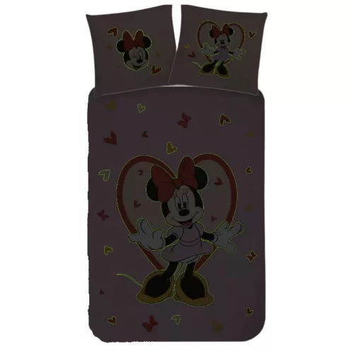 Foszforeszkáló Minnie egér ovis ágynemű